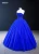 Import Wholesale dark blue Wedding dress Aline ball bridal dress  sleeveless  Tulle Party dress from China