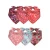 Wholesale Digital Printed Cotton Soft Double Layer Triangle Valentine&#39;s Day Dog Cat Bandana Pet Neck Scarf