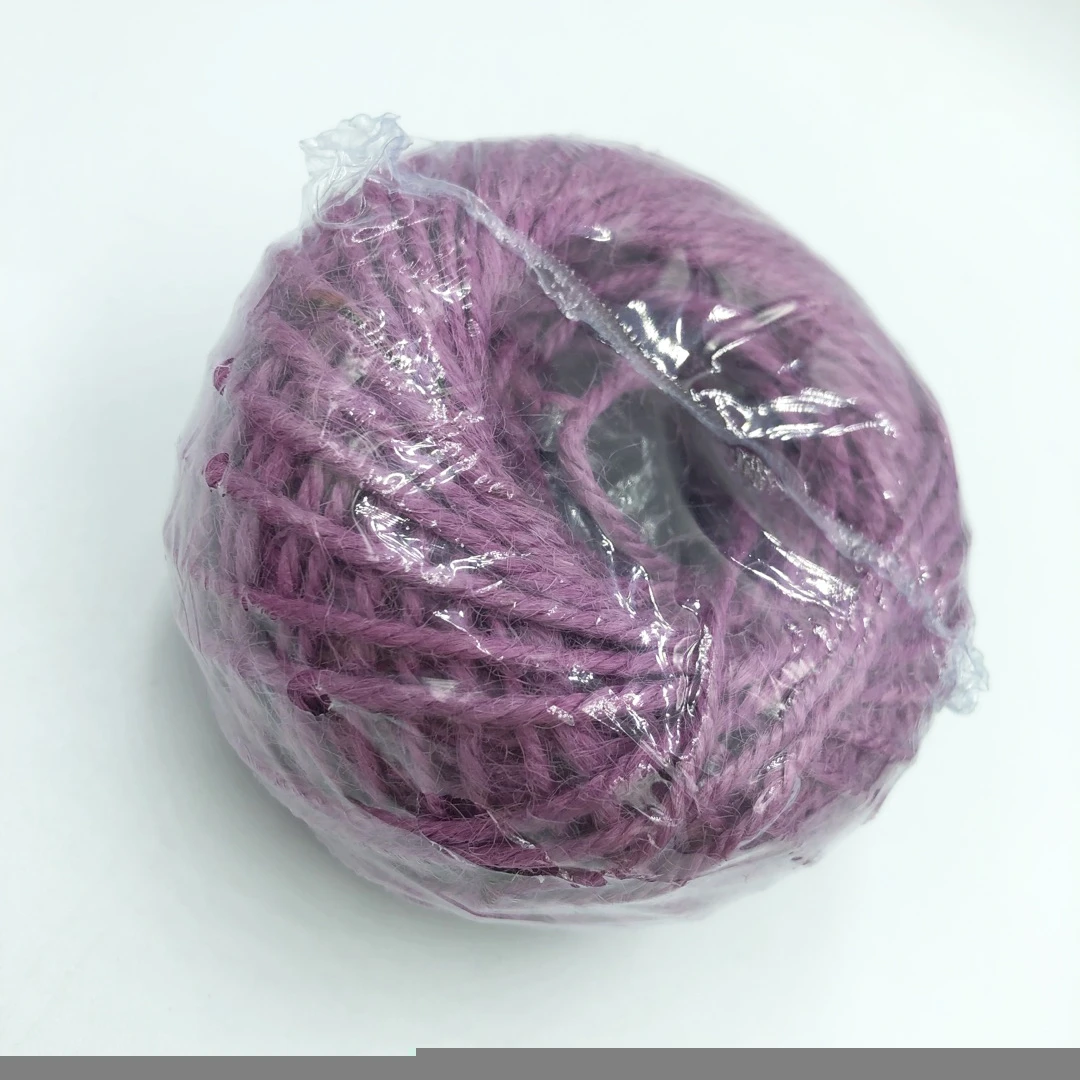 Wholesale DIY Colored 2mm width Jute Twine Rope for Gift Box Packing Gardening Decor  50 Meters per Roll