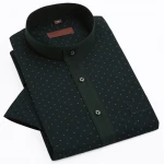 Wholesale Guangzhou Manufacture Wave Point Mens Slim Fit Shirt