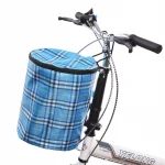 Wholesale handmade dog fabric delivery bicycle retro front detachable basket
