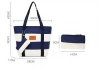 Wholesale High Quality Fashion Stripe Canvas  Tote Beach Bag