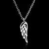 Wholesale High Quality Women Stainless Steel Angel Wing Pendant Necklace Jewelry For Gift