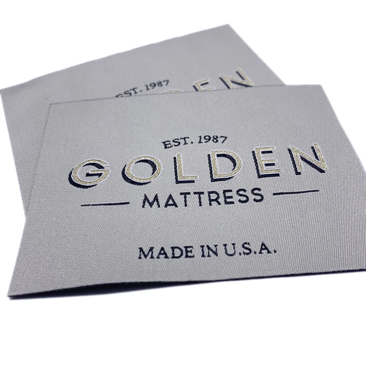 Wholesale Mattress Accessories Woven Label Logo