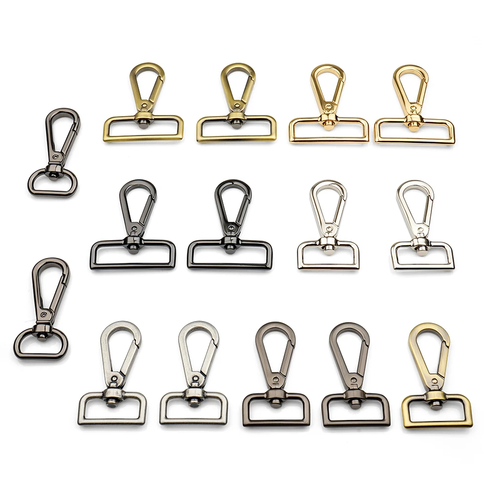 Wholesale OEM Customized Bag Accessories Brass Rotary Buckle Metal Bag Swivel Hook Strap Solid Brass Snap Hook