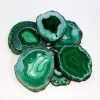 WHOLESALE  onyx agate  green coaster slice from HR AGATE EXPORT