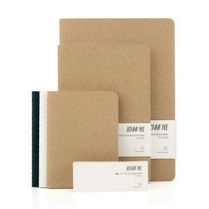 Wholesale plain kraft notebook with blank inner paper