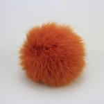 wholesale Plush faux fake Fur pom poms in animal fur in winter knitted hats 13CM-16CM custom your size