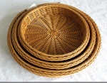 Wholesale Popular Plastic Vegetables Storage Basket Made Of Rattan