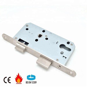 Wholesale price high security standard lock case mechanism parts, stainless steel mortise door lock case