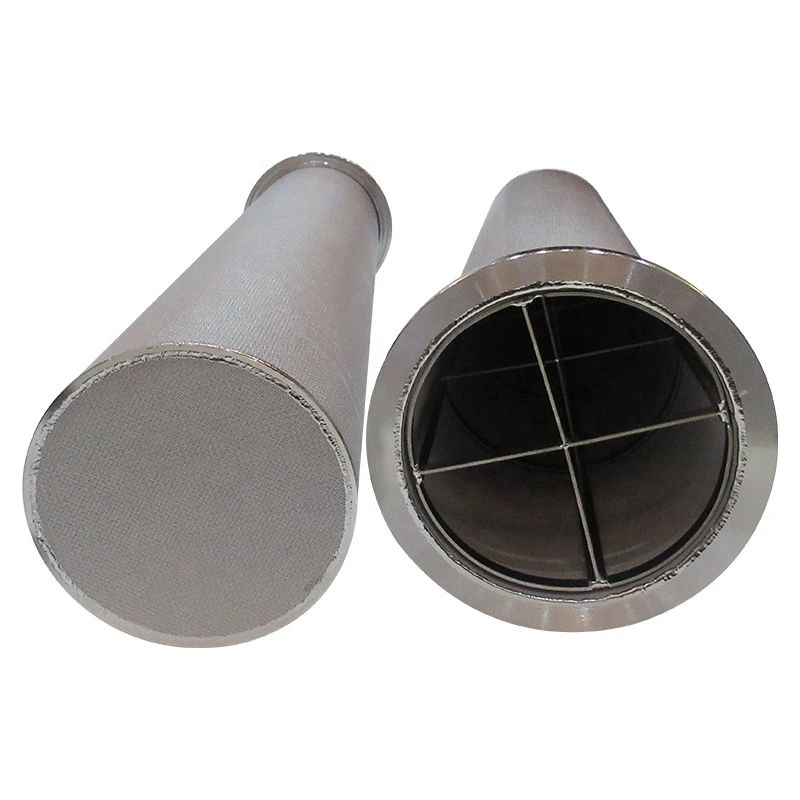 wholesale price sintered net filter element with inner support ring stainless steel sintered net filter element