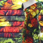 wholesale printing silk fabric 100% mulberry silk 140cm door width silk crepe de chine dress fabric