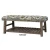 Import Wholesale Rectangle Upholstered Stool Ottoman Vintage Rustic Birch Solid Wood Bench from China
