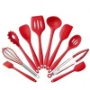 wholesale silicone kitchenware10 Pieces nonstick kitchen utensil baking tools Cookware Set