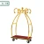Import Wholesale Stainless steel hotel trolley iron serving hanger luggage cart hotel cart in stock from China