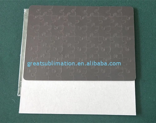 wholesale Sublimation Custom Magnet Paper Blank Printable Jigsaw Puzzle, high glossy or pearlescent white finish