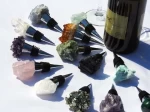 Wholesale Wine Bottle Stopper Stone Decor ,Bar ware, Holiday Chakra Gift, Healing Crystals