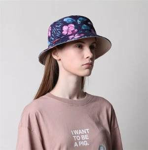 Wholesale Womens Plain Sublimation Printed Bucket Hats With Custom Logo No Brand