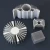 Import wide round processing extruded aluminium heat sink for led light from China