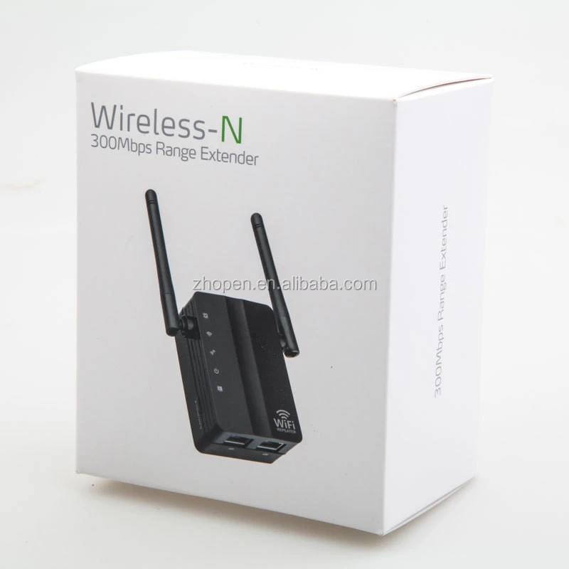WiFi Extender Internet Booster WiFi Signal Extender Wireless Repeater 2.4GHz Band Up to 300 Mbps with 1WAN + 1LAN