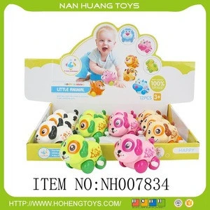 wind up cute animal toys baby plastic wind up toys
