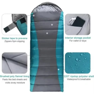 Winter Outdoor Sleeping Bags For 3-4 Seasons Lightweight Waterproof Adult warm For Backpacking Hiking And Travel