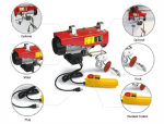 wire rope small winch PA200 Electric Hoist