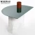 Import WISEMAX FURNITURE luxury glass top smart bed side table modern living room sofas end table white marble c shaped coffee table from China