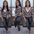 Import Woman Apparel Long Sleeve Wrap Crop Top Ladies Tops from China
