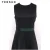 Import Women Spring Summer Contrast Color Sleeveless Round Neck Career Dress from Hong Kong