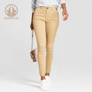 Women&#039;s Fashion Urban Trouser Tight Top Elastic Quality Tall Super Stylish Smart Spandex Stretch Woman Khaki Pants