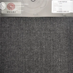 wool polyester twill fabric woven polyester wool fabric double face wool blend fabric