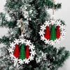 Xmas Home Tree Hanging Wooden Christmas Tree Ornaments Decoration