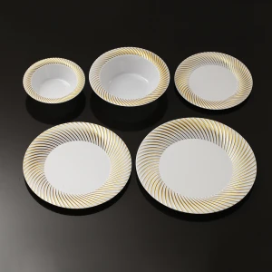 Xueli Disposable Plastic Plate Eco Friendly HOT Stamper Round Dish Plate Candy Plates Home Storage Tray