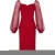 Import YIGELILA 2021 Summer Womens Red Fashion Evening Dresses Translucent Puff Sleeve Bodycon Pencil Dresses from China