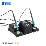 YOUYUE 3600 Dual Soldering Irons Digital Soldering Station with 2 Channel Handle 95-400 degree Adjustable Temperature