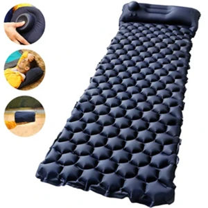 Yuanfeng Camping Sleeping Pad with Built-in Pump Upgraded Inflatable Camping Mat with Pillow