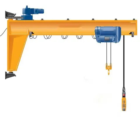 Zhong pu Big discount floor mounted 0.5 t jib crane 360 degree rotating