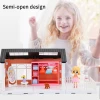 Zhorya 2020 plastic children doll house furniture toys most popular DIY doll house toys for kid