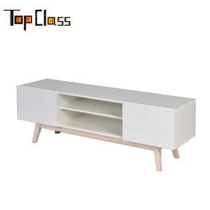 ZKL020 Simple TV Stand Wood TV Cabinet MDF TV Floor Stand