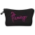 Import Zohra Black With Letter Flamingo Cosmetic Bag, Makeup, Pencil Case from China