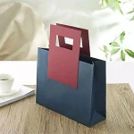 Favor Kraft Gift Beauty Cosmetic Flower Shopping Bag with Gluing Handle
