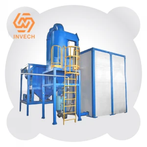 Automatic Rust Removal Sandblasting Room Pot Peening Machine Sand Blasting Booth With Recycling System For Sale