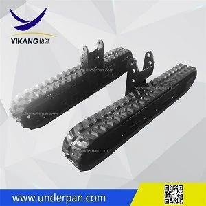 Custom hot sale crawler spider lift chassis rubber track undercarriage for robot excavator by China YIKANG