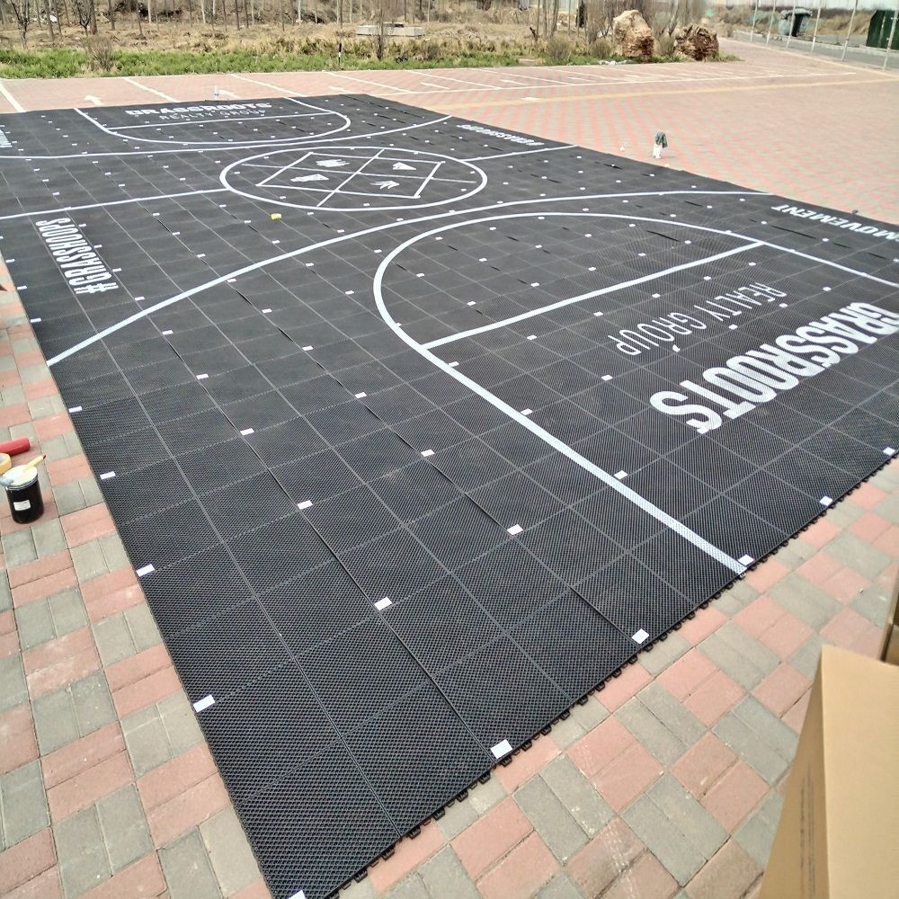 Buy Backyard Basketball Court Flooring Outdoor from Hebei Tiansu