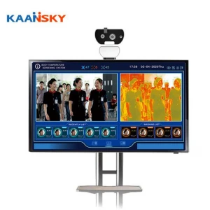 Multi-Person Face Recognition Fever Screening HDMI Body Temperature Measuring System Thermal Image Camera with Blackbody