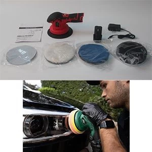 Cordless Car Buffer Polisher with 2pcs 12V Lithium Rechargeable Battery