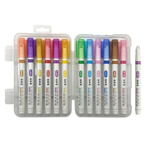 Water Color Markert 12pcs PP box set 12 Zodiac Signs Art Water Color Marker Pen With Stamps
