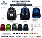 Custom Sublimated Soccer Backpacks with Personalized Designs