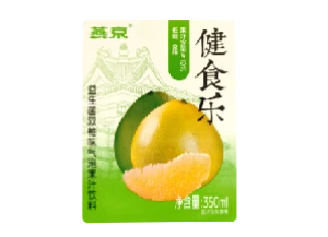 Probiotic Double Grapefruit Flavor Sparkling Juice Drink Label